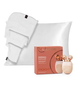  Dream Clean Facial Brush, Roller, Satin Pillowcase & Head Wrap Bundle
