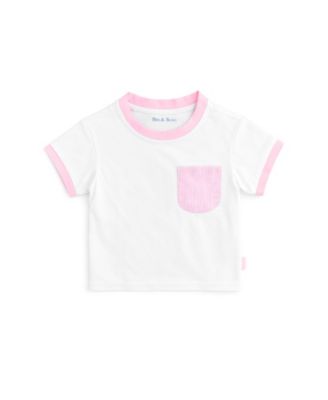 Girls' Seersucker Pocket Crewneck Tee - Baby, Little Kid, Big Kid