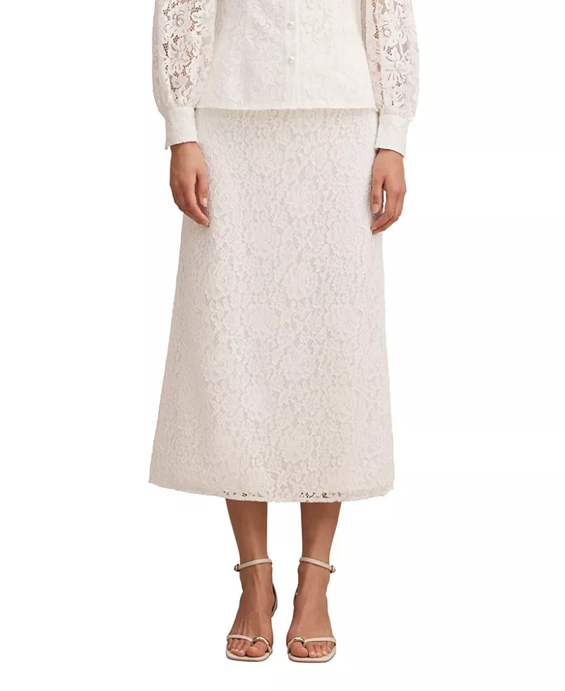 Ever New Women's Loretta Lace Midi Skirt