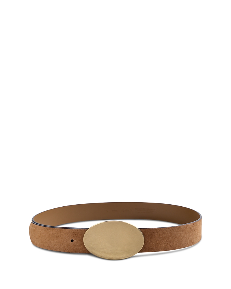 Madewell Women's Oval Plaque Suede Belt