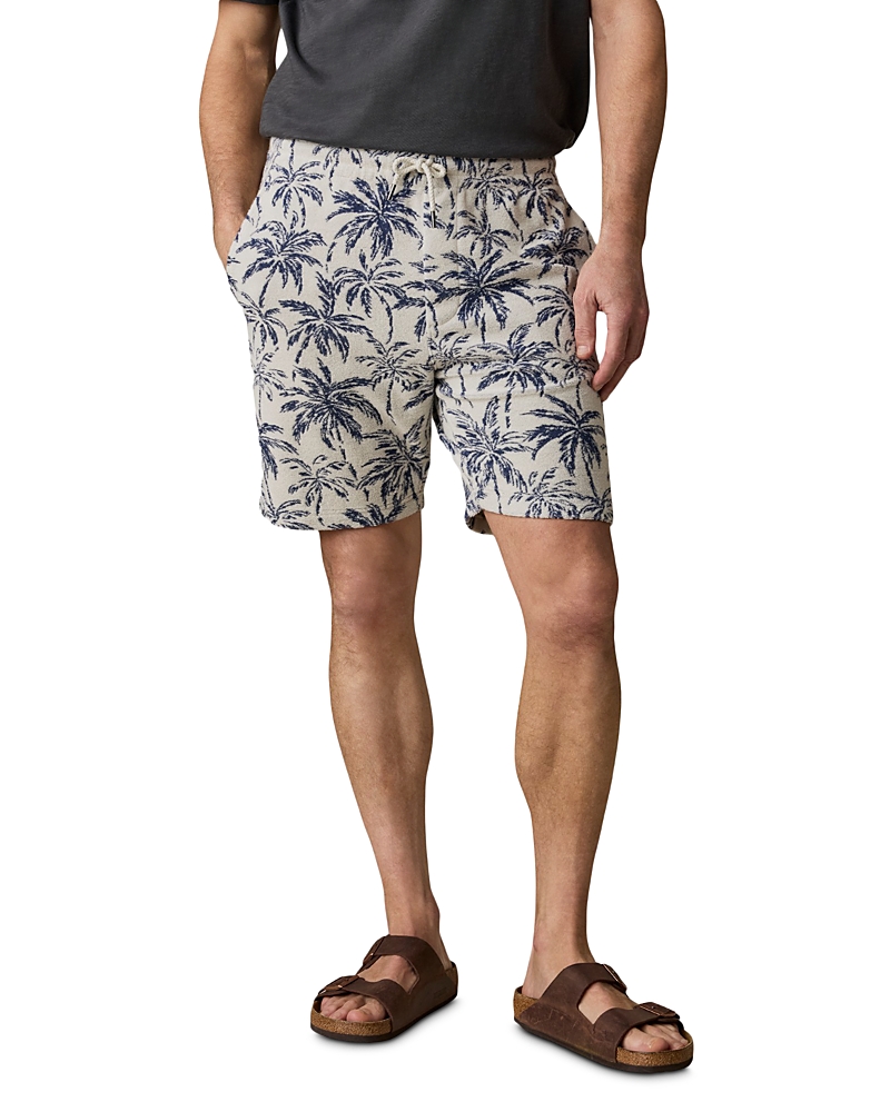 Faherty Cabana 7.5 Terry Towel Palm Tree Sweat Shorts