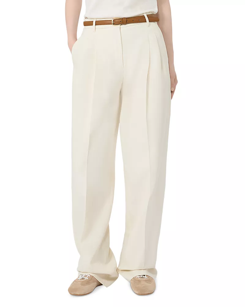 Max Mara Studio Mstadunco Cotton Belted Trousers