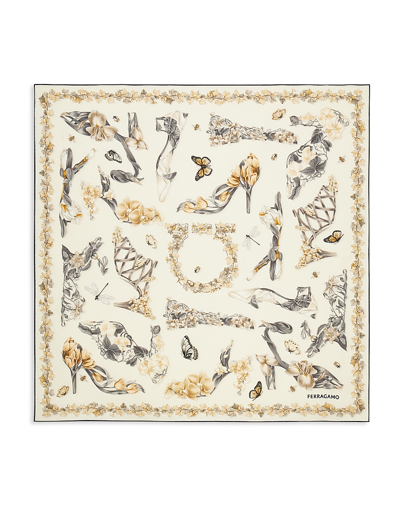Ferragamo Shoes Silk Scarf