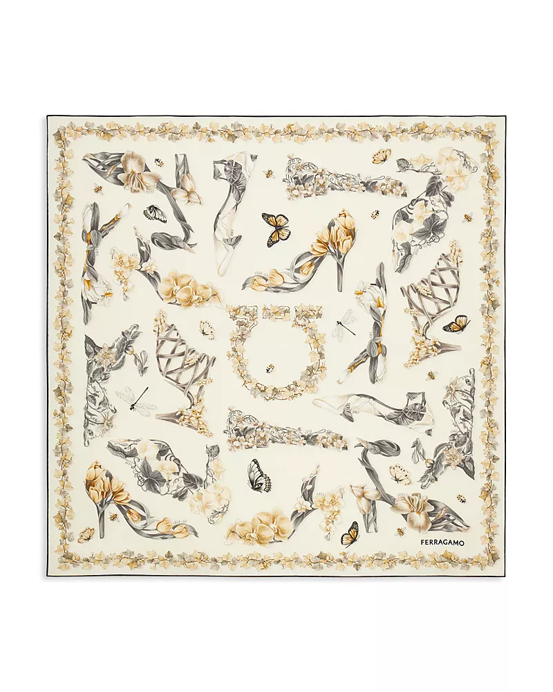 Ferragamo Shoes Silk Scarf