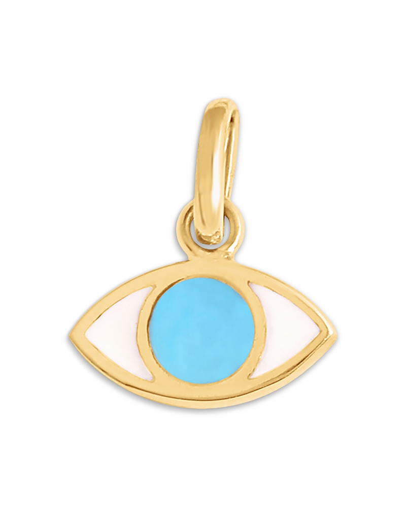 Gigi Clozeau 18K Yellow Gold Resin Eye Pendant