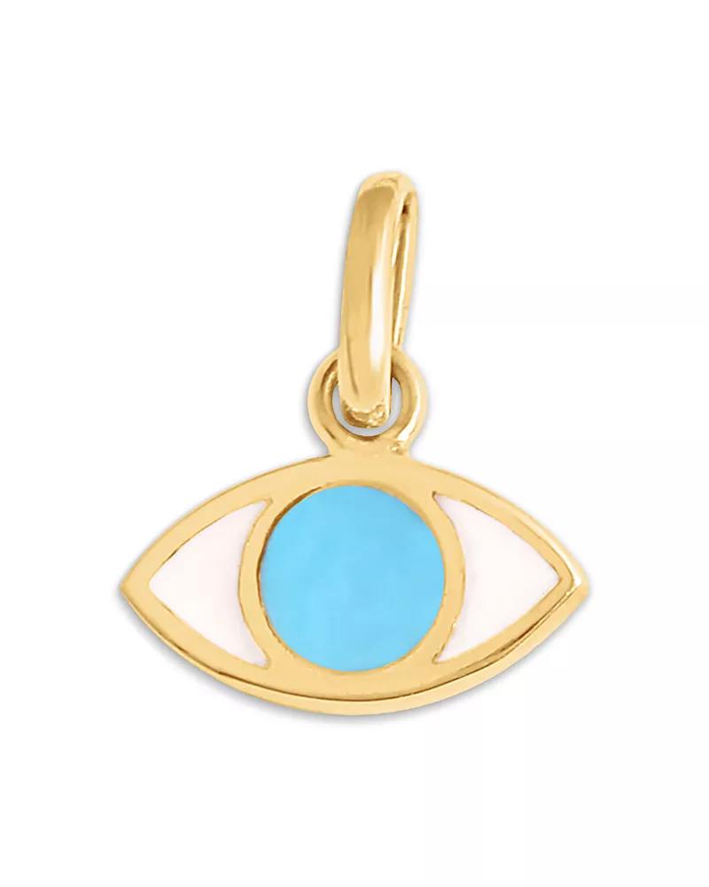 Gigi Clozeau 18K Yellow Gold Resin Eye Pendant