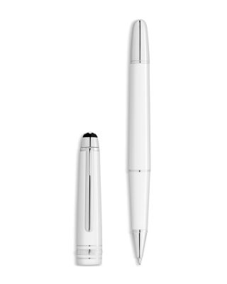 White Resin Rolling Ball Pen