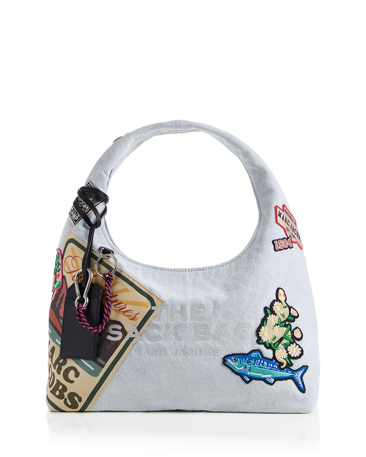 Marc Jacobs The Camp Patchwork Denim Sack Shoulder Bag