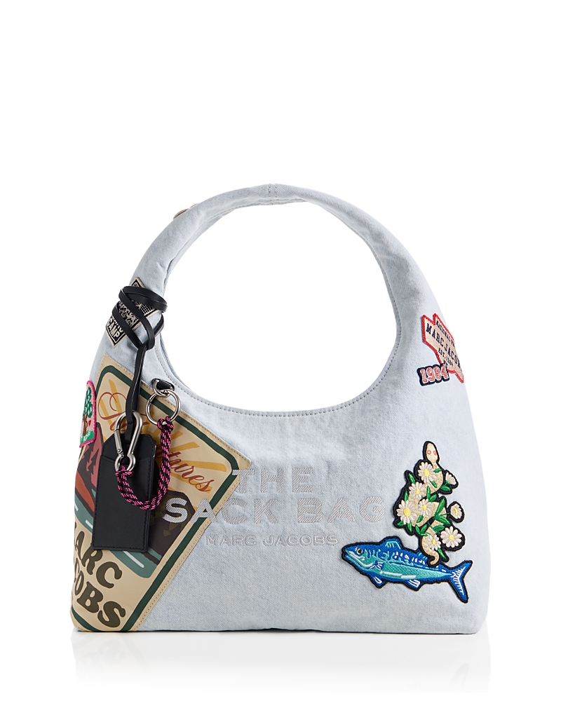 Marc Jacobs The Camp Patchwork Denim Sack Shoulder Bag