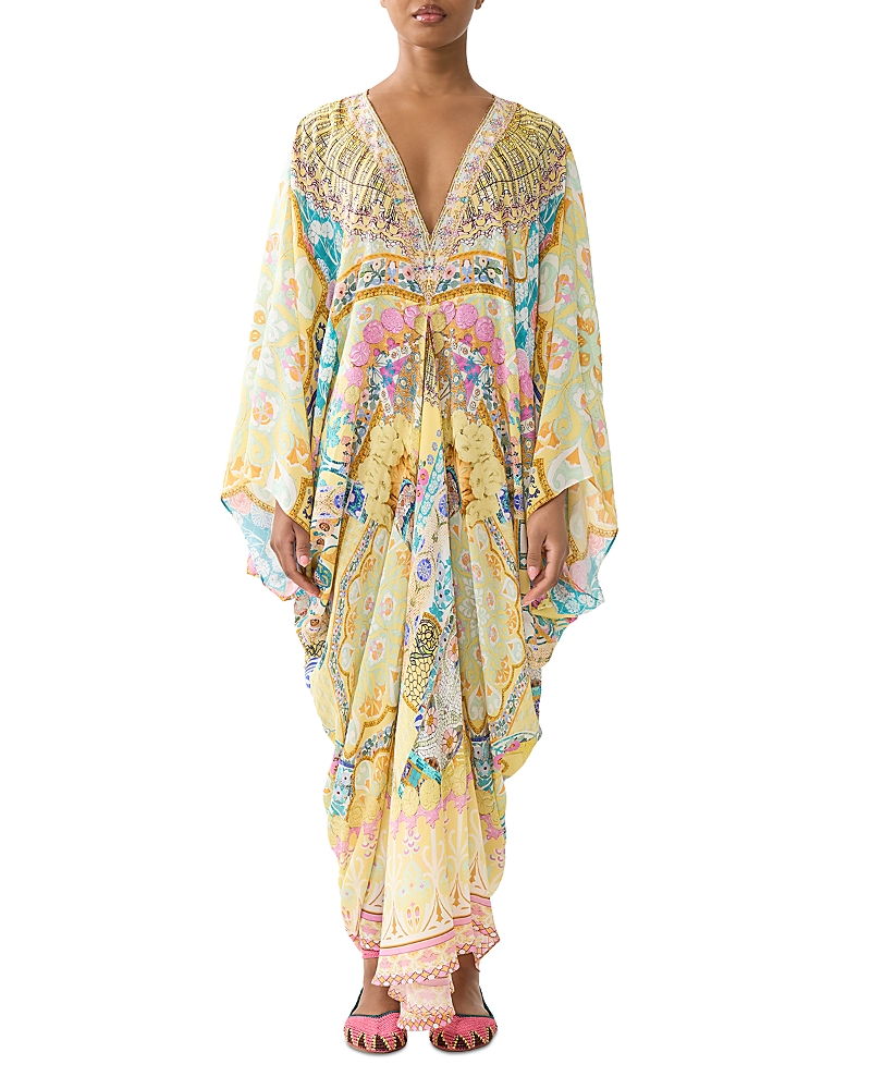Camilla Long Silk Kaftan