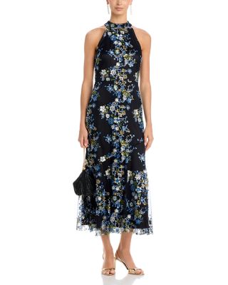 white long flowy dress Floral Midi Dress main image 0