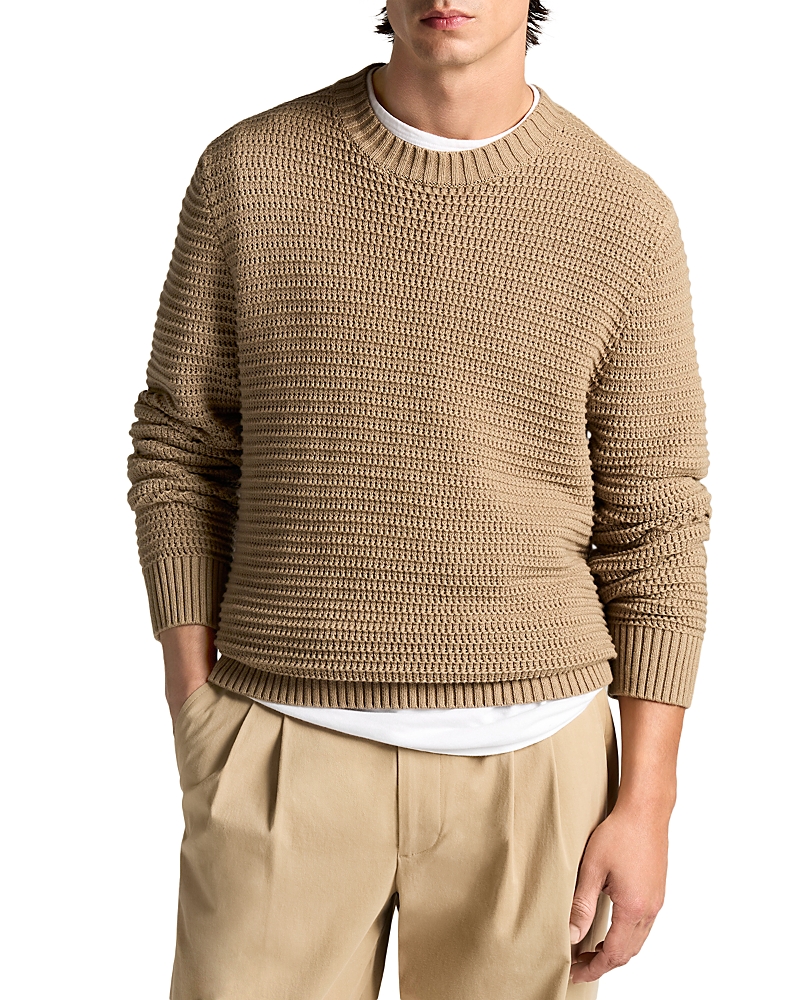 Vince Crafted Texture Long Sleeve Crewneck Shirt