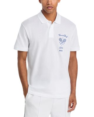 Tennis Member Mesh Logo Graphic Polo Shirt