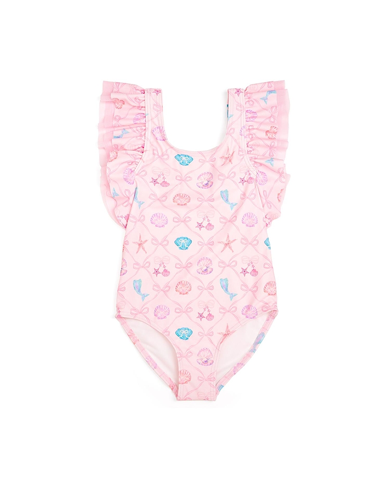Sweet Wink Girls' Mermaid Trellis Bathing Suit - Baby, Little Kid