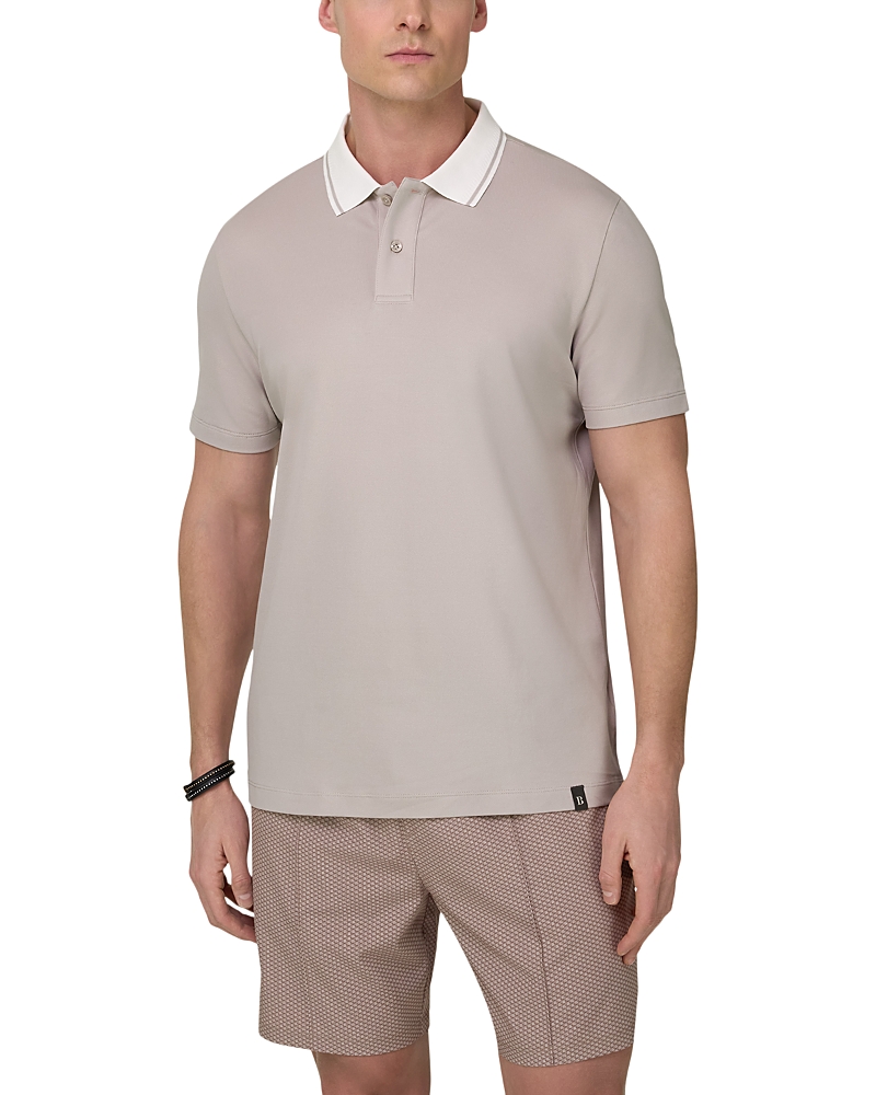 Boggi Milano High Performance Pique Polo Shirt with S Cafe Yarn
