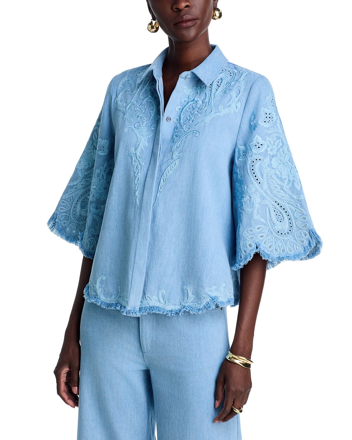 Kobi Halperin Hadley Embroidered Blouse