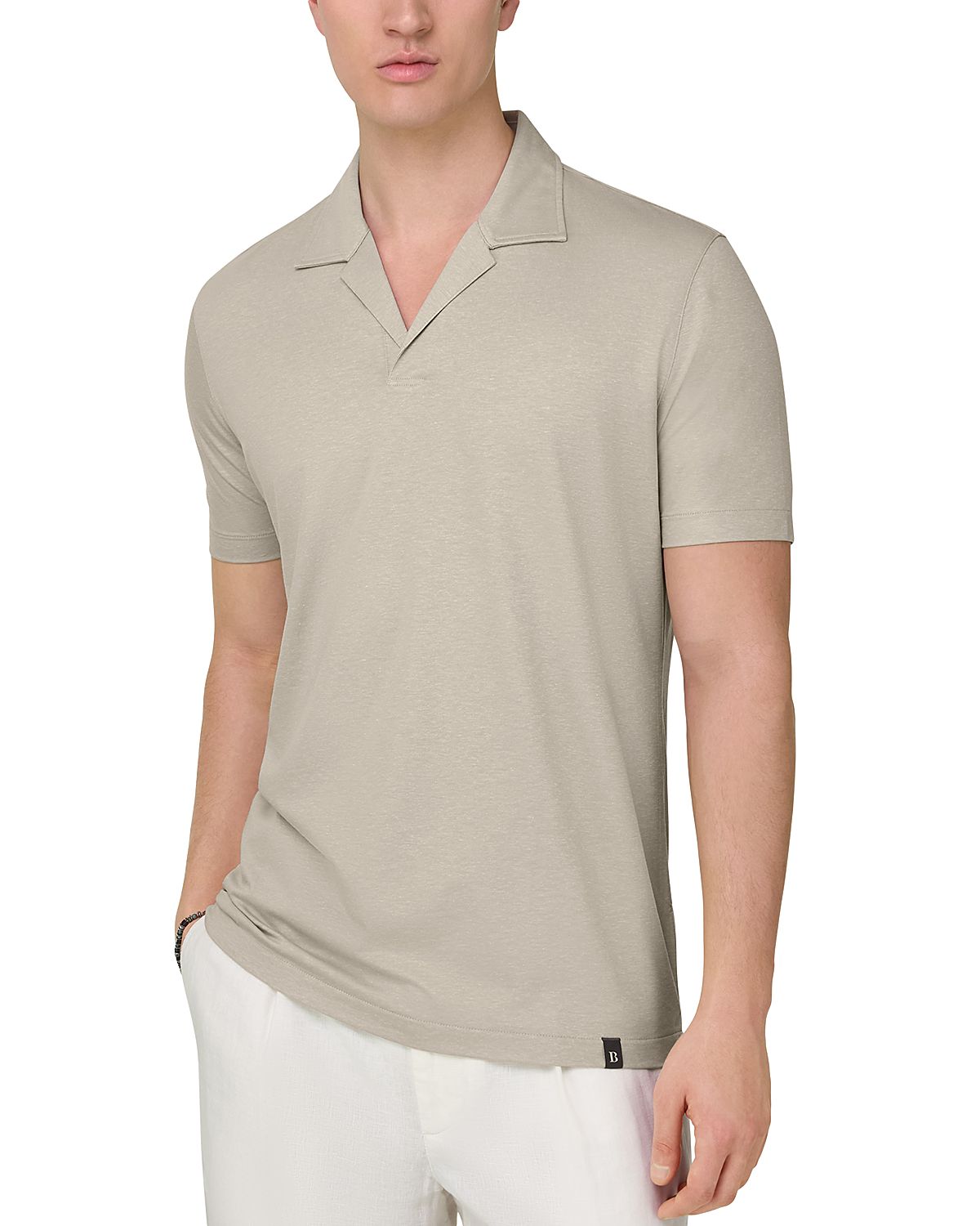Boggi Milano Linen Blend Polo Shirt