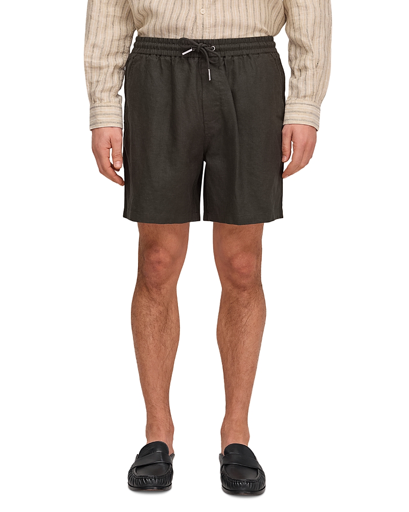Nn07 Gregor 1454 Relaxed Fit Linen Shorts