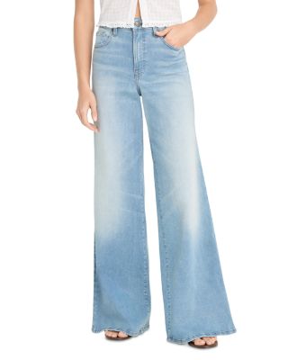 Good Waist High Rise Palazzo Jeans in Indigo417