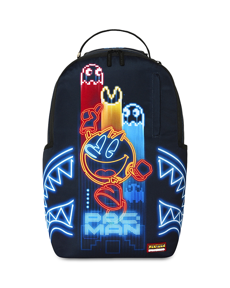 Sprayground Unisex Pac-Man Neon Shark Backpack