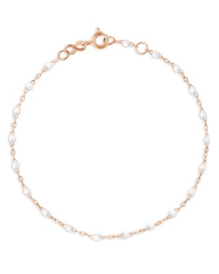 18K Rose Gold Resin Bead Chain Bracelet