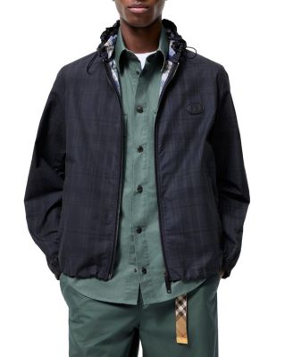  Check Cotton Newport Hooded Jacket