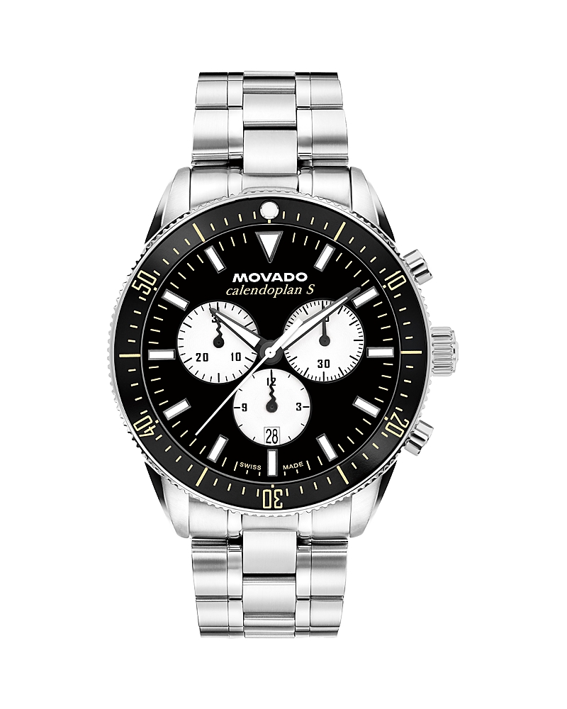 Movado Calendoplan S Quartz Chronograph Watch, 42mm