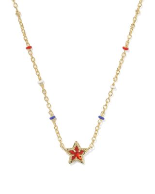 Mini Cassidy Star Pendant Necklace, 16-19" 