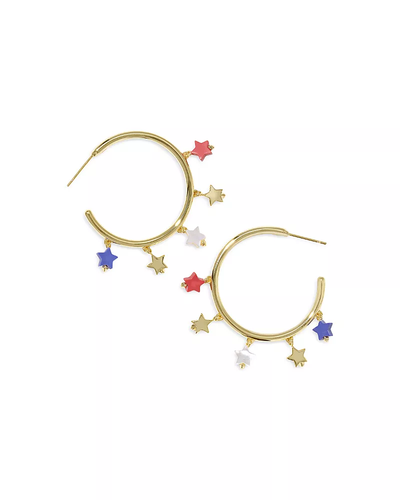 Kendra Scott Camila Star Charm Hoop Earrings