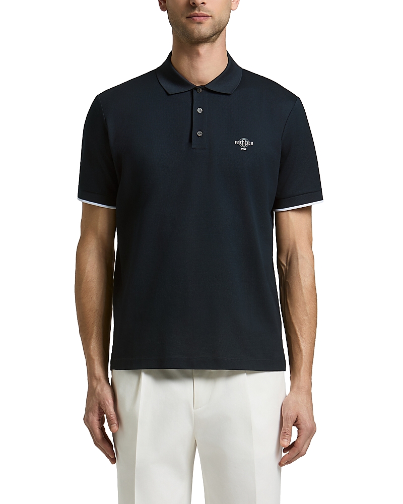 Peserico Pique Logo Polo Shirt