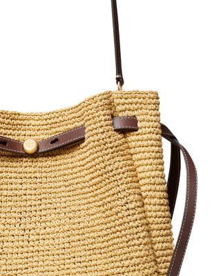 Tory Burch Romy Large Straw Bucket Bag | Bloomingdale's Handbags