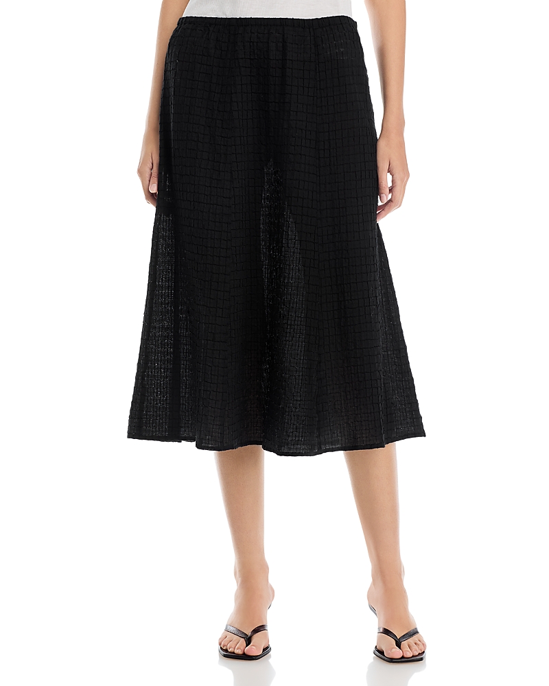 Eileen Fisher Cotton Voilie Box Midi Skirt