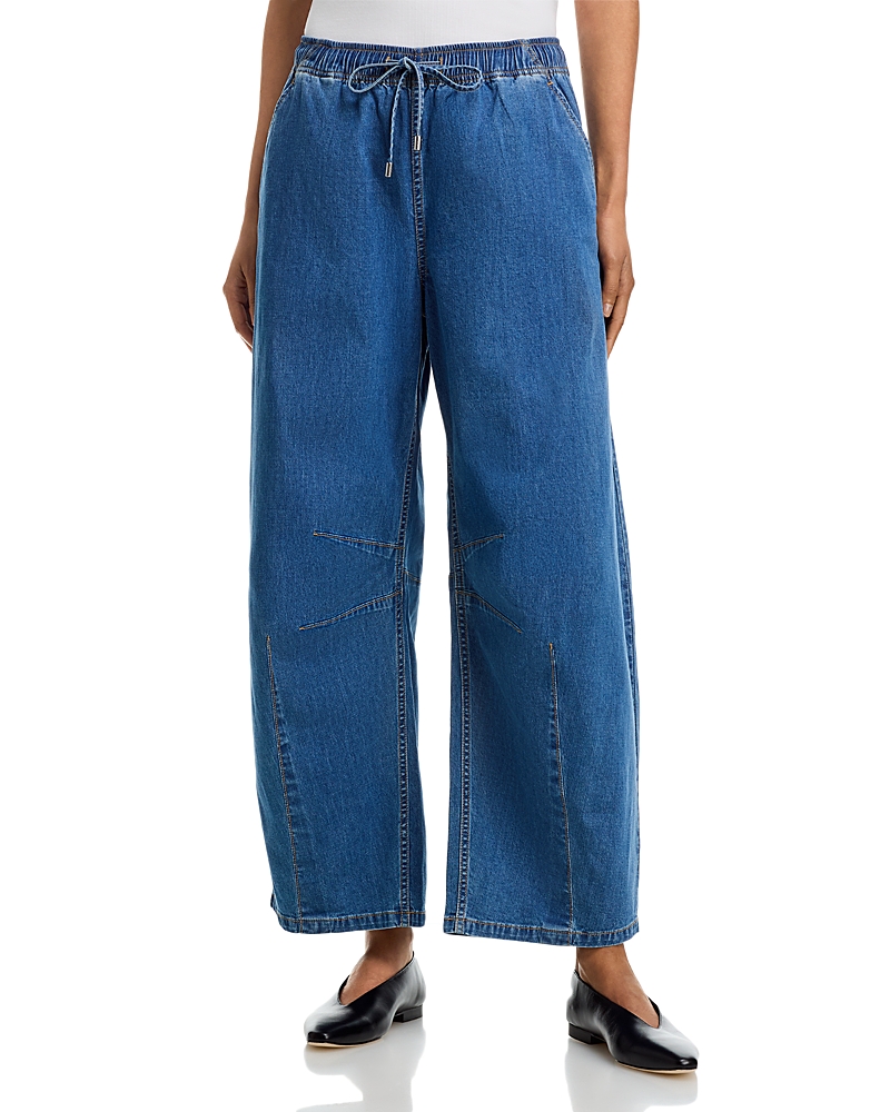 Cinq a Sept Brooks High Rise Barrel Jeans in Light Wash