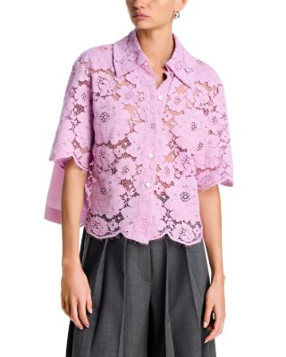 Cropped Lace Blouse