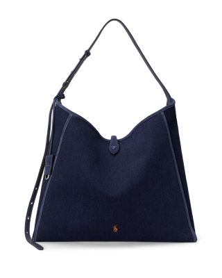 Polo Play Denim Messenger Tote