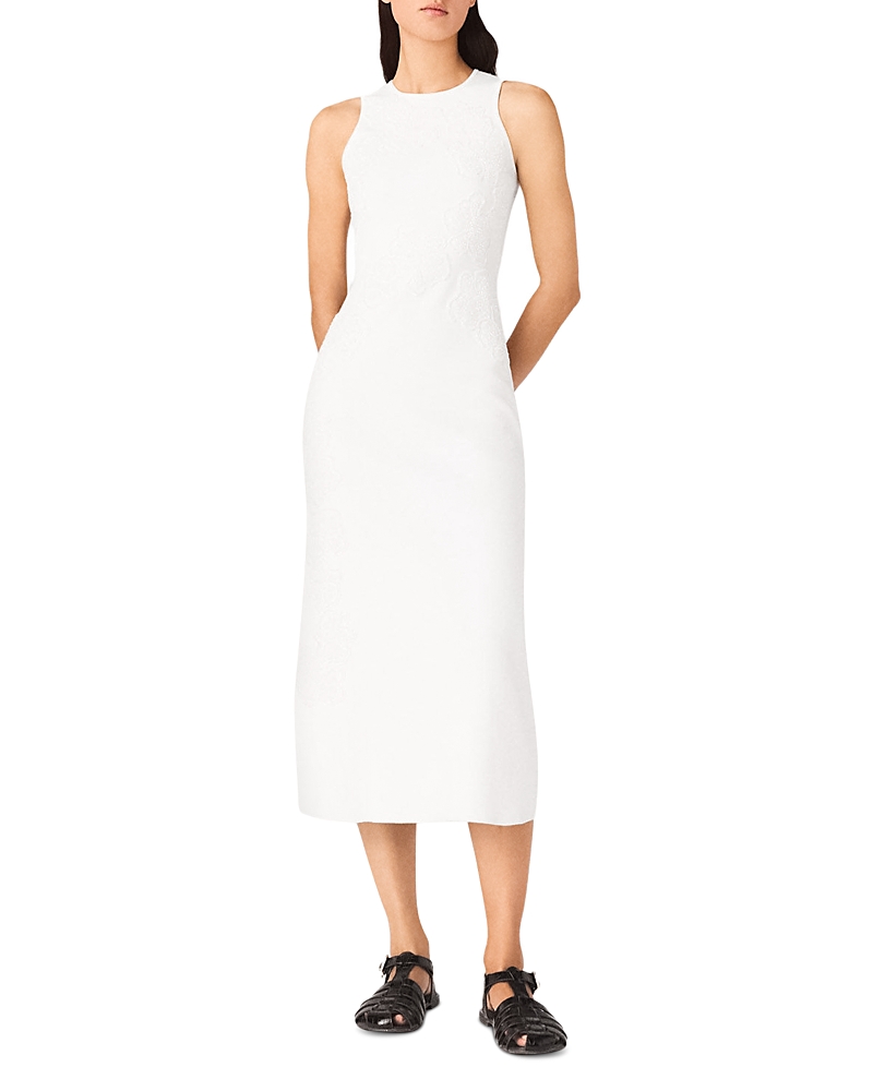 Maje Riflowera Beaded Embroidered Floral Dress