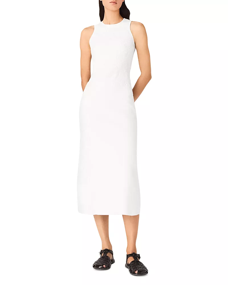 Maje Riflowera Beaded Embroidered Floral Dress