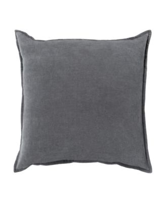 Cotton Velvet Decorative Pillow, 22"L x 22"W