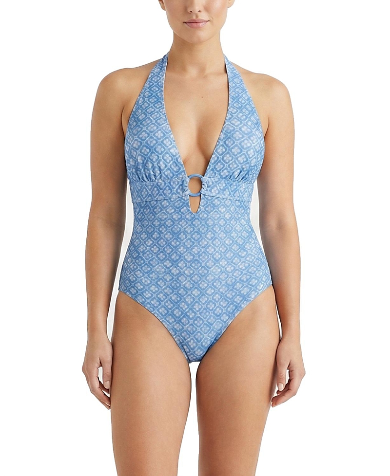 Change of Scenery Gabrielle Ring Halter One-Piece Swimsuit