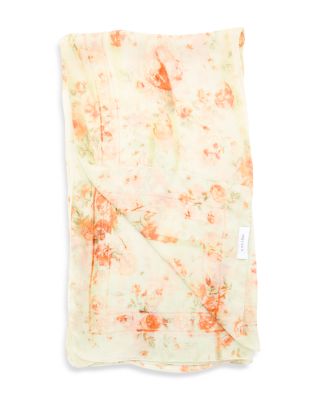 Floral Silk Chiffon Scarf