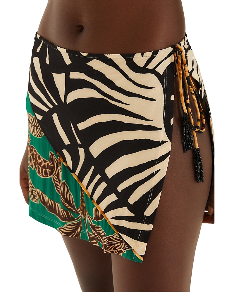 Farm Rio Side Tie Mini Skirt Swim Cover-Up