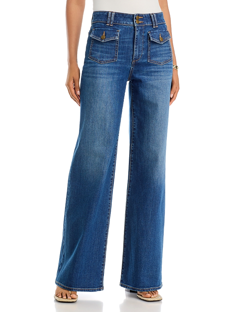 Ramy Brook Fay High Rise Wide Leg Jeans in Medium Wash