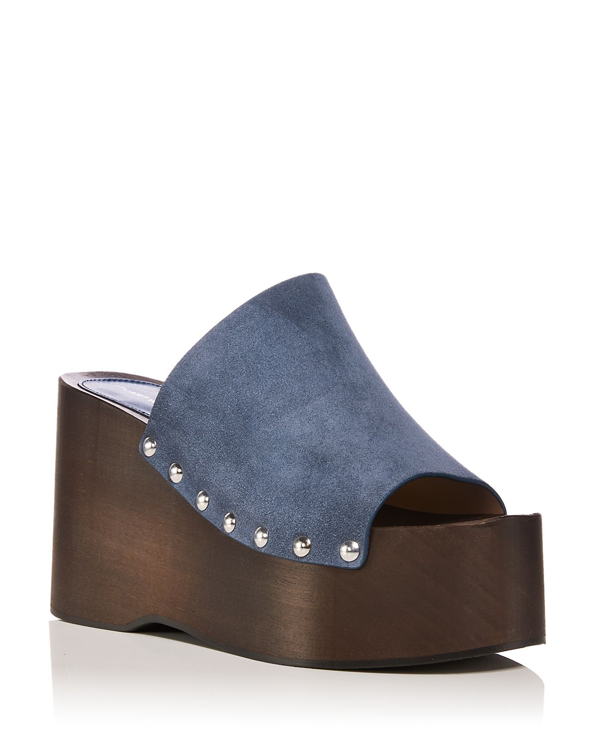 Stuart Weitzman Women's Kate Clog Wedge Slides