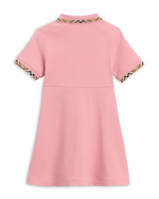 pink burberry dress Check Cotton Dress in Mallow pink - Women