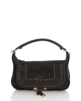Marcie Small Suede Shoulder Bag