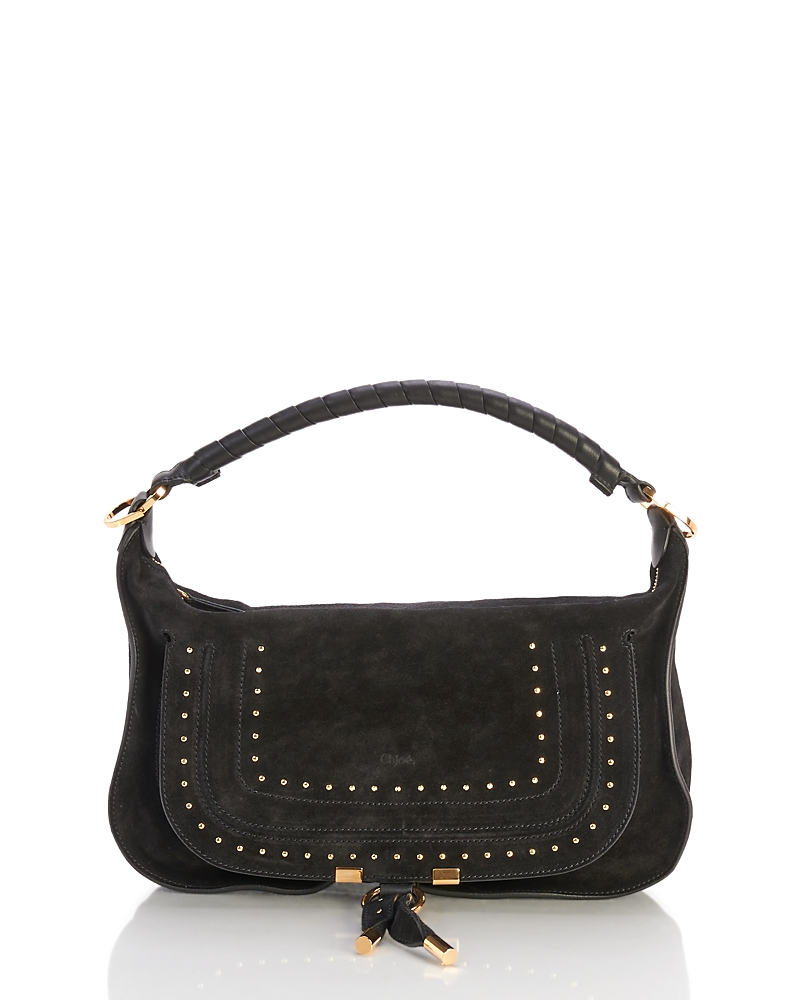 Chloe Marcie Small Suede Shoulder Bag