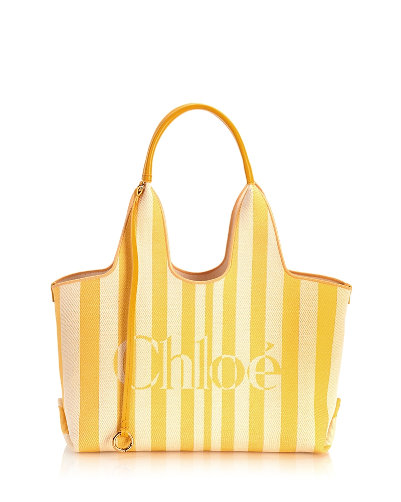 Chloe Stripey Small Canvas Tote