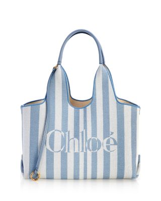 Chloe Stripey Small Canvas Tote