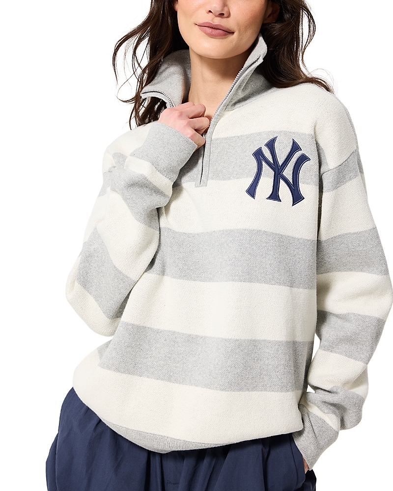 Terez 1/4 Zip Patch Sweater