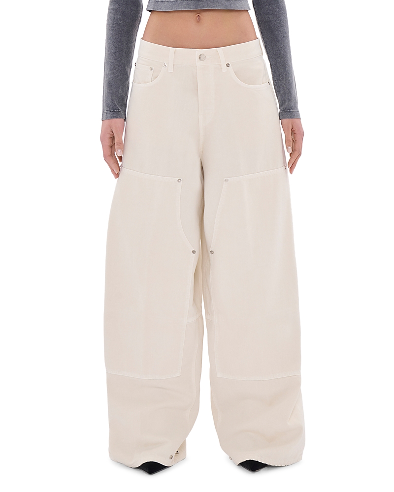 Haikure Legacy Soft Ecru Baggy Jeans in Snow